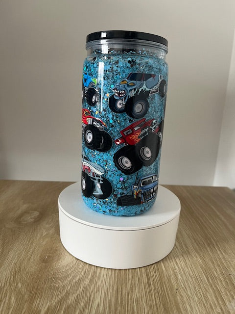 Monster Trucks - Acrylic Snowglobe Tumbler