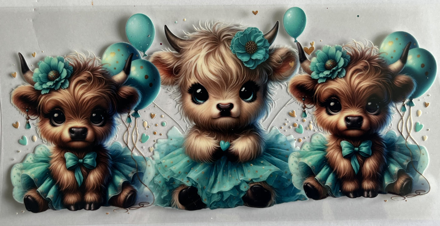 Highland Cows (Cute) - UV / DTF Wraps