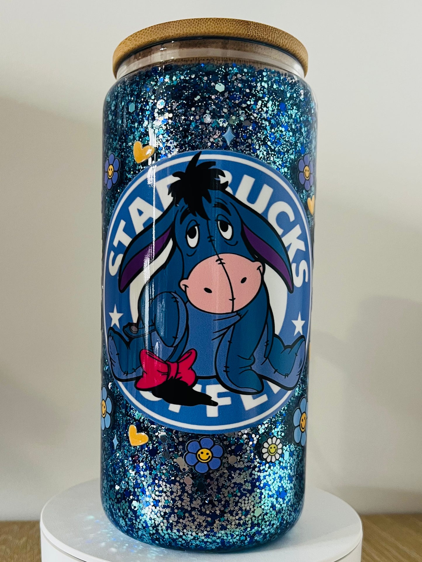 Eeyore x Starbucks - Tall Glass with Handle