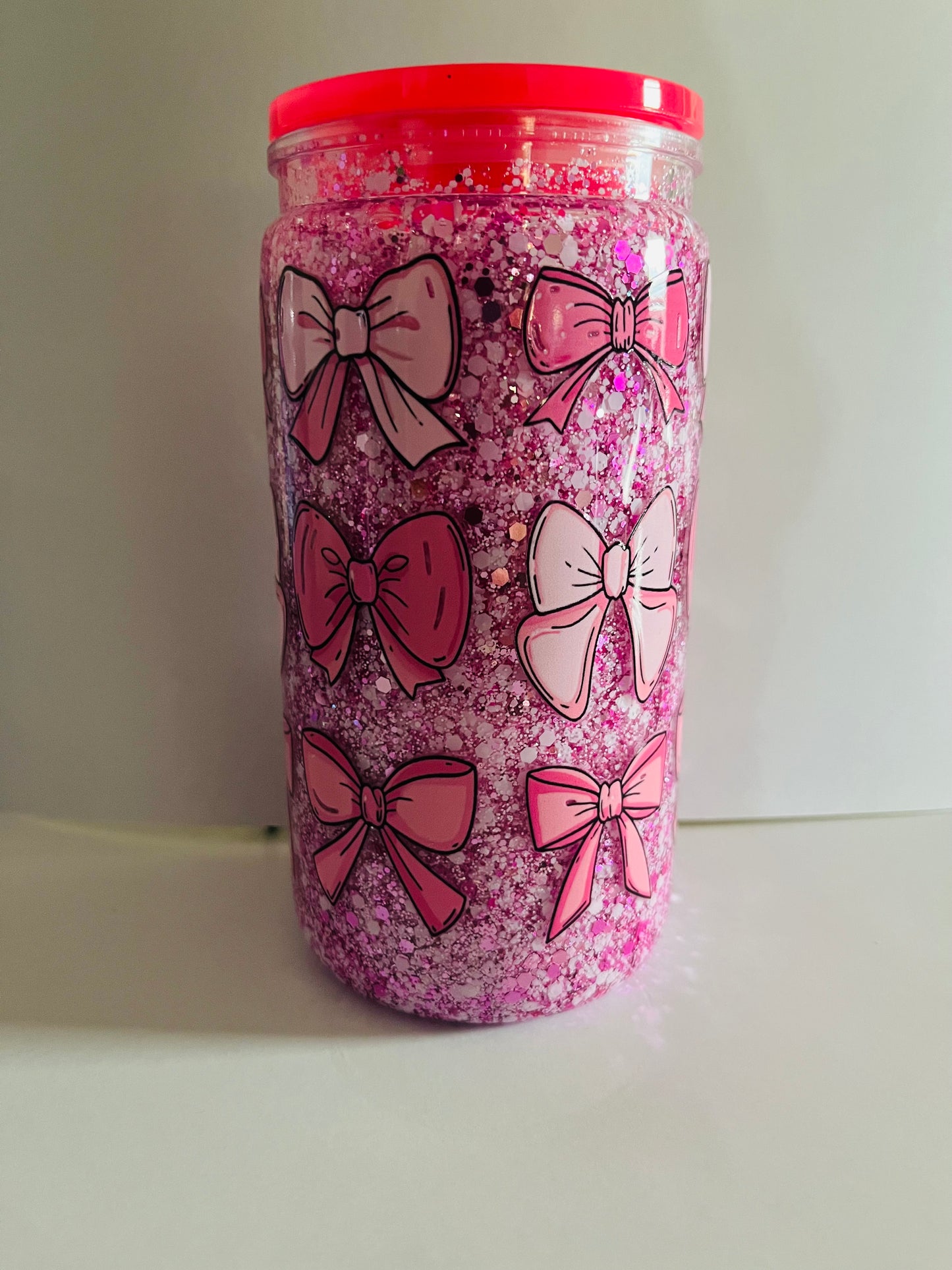Bows - Acrylic Snowglobe Tumbler