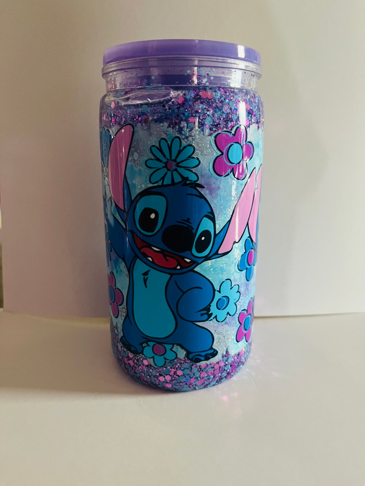 Stitch - Acrylic Snowglobe Tumbler
