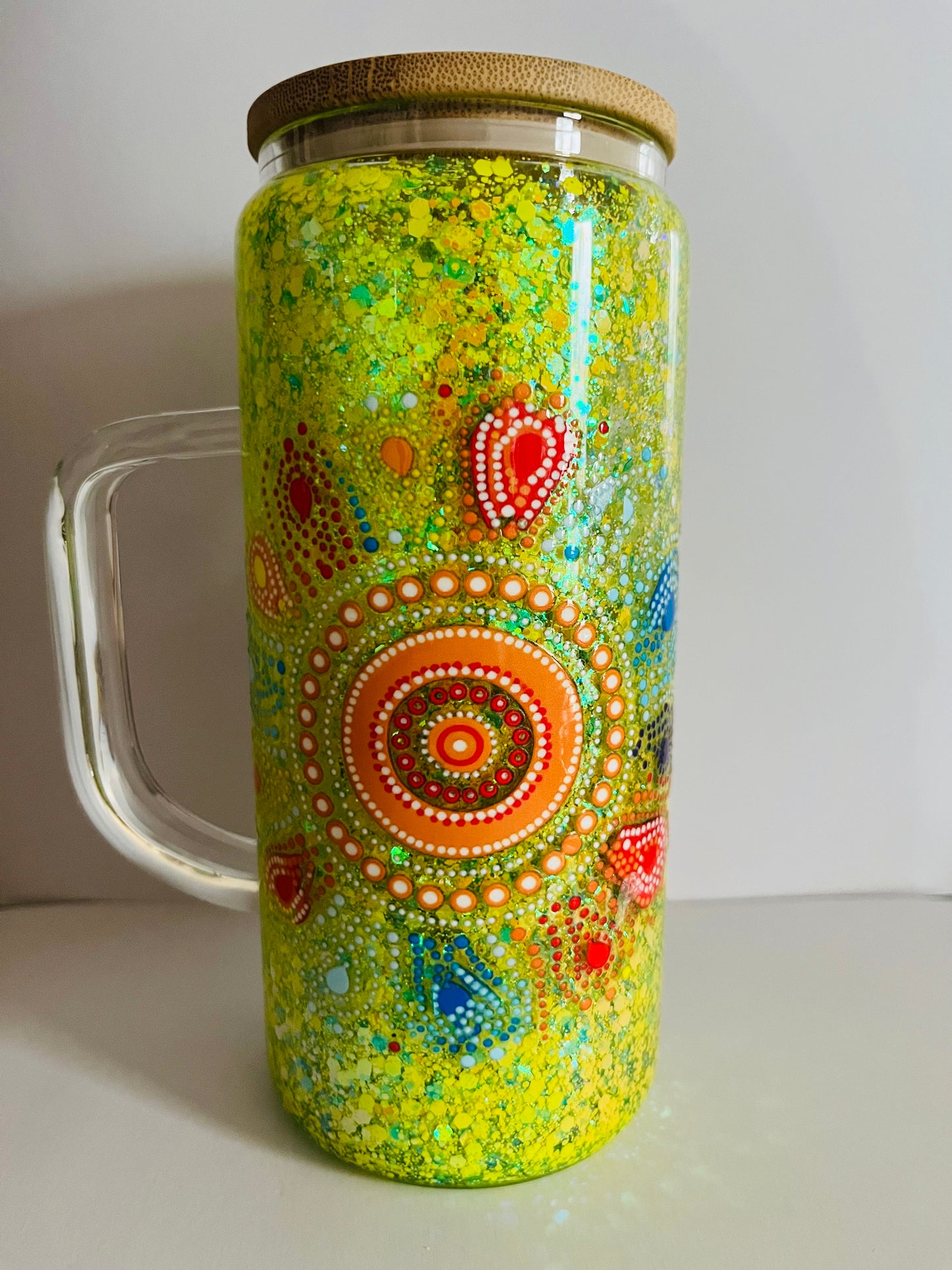 Indigenous - Tall Glass with Handle