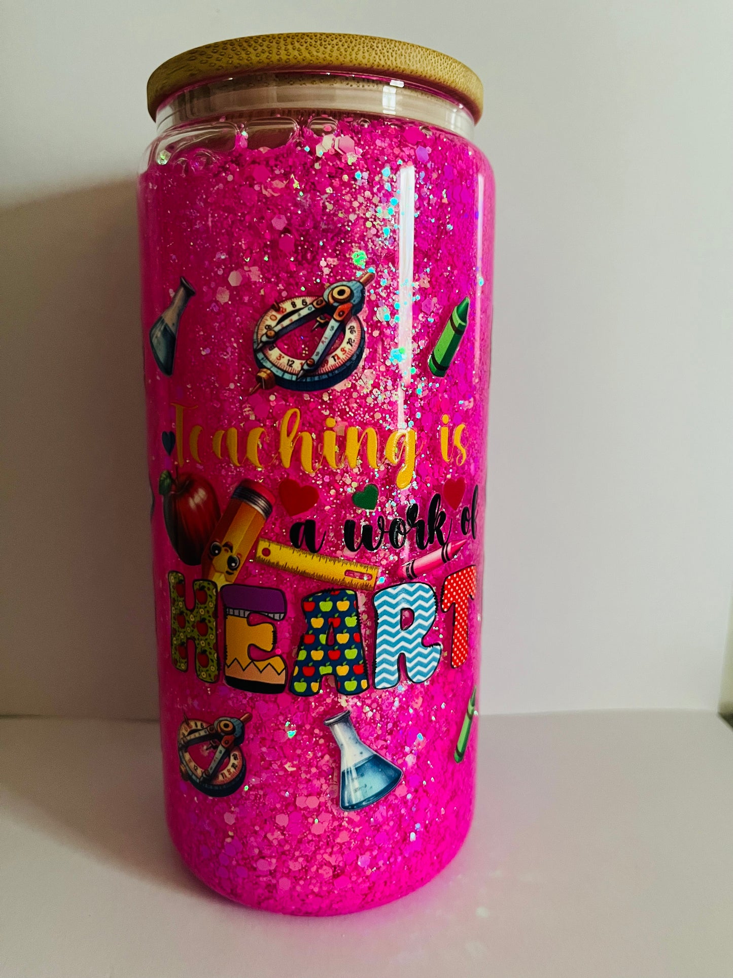Teacher - Glass Snowglobe Tumbler