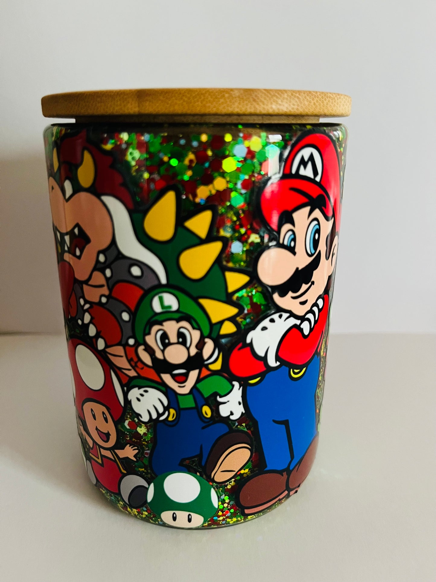 Mario - Glass Snowglobe Tumbler