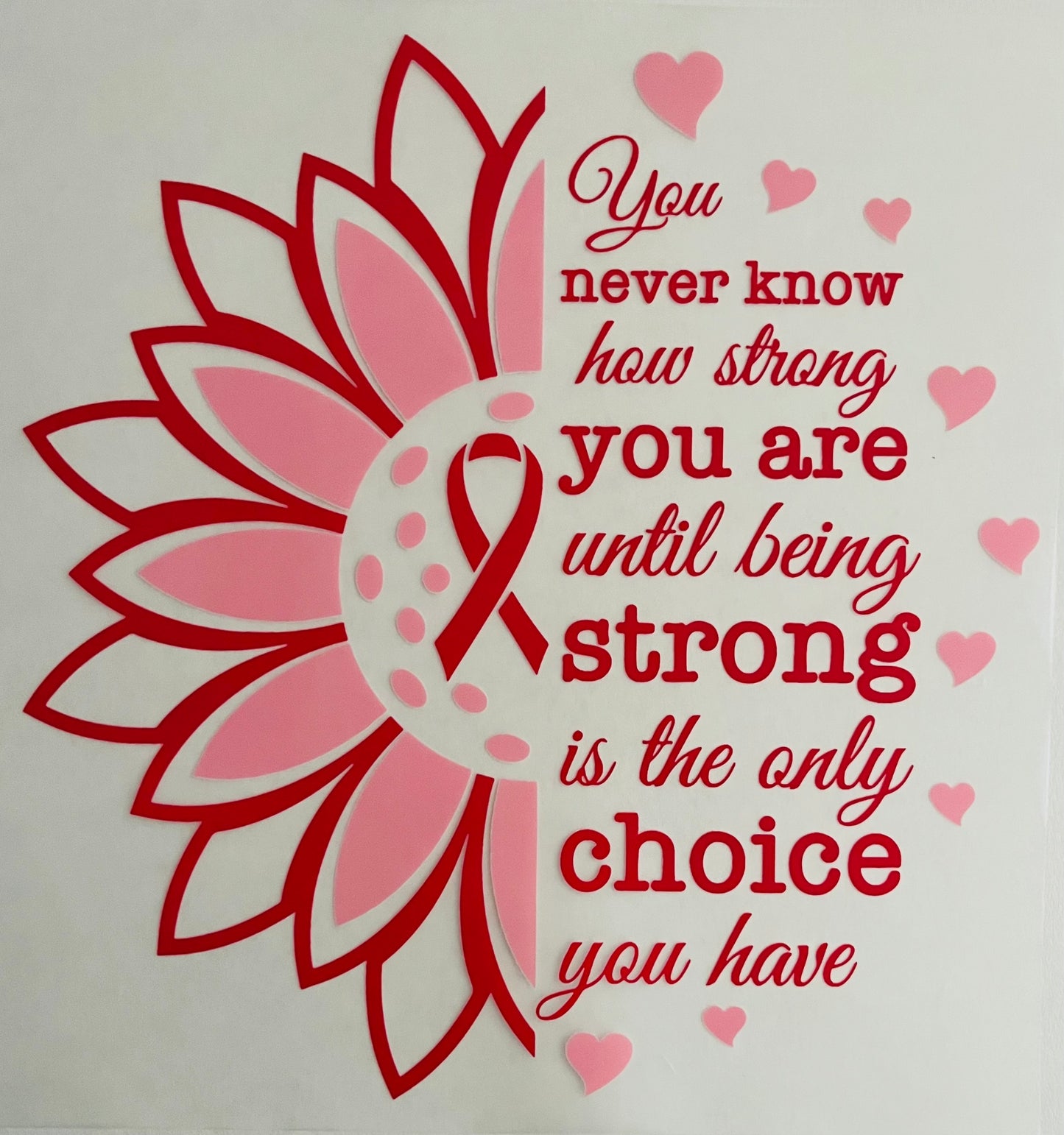 Breast Cancer Affirmation - DTF Print