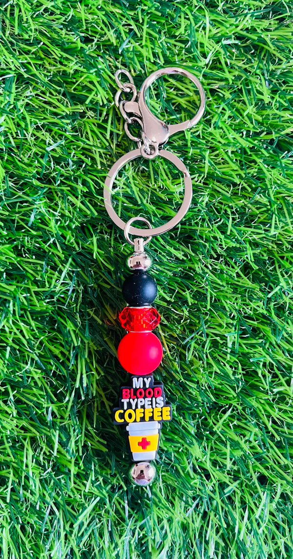Key Chains - Blood Type: Coffee