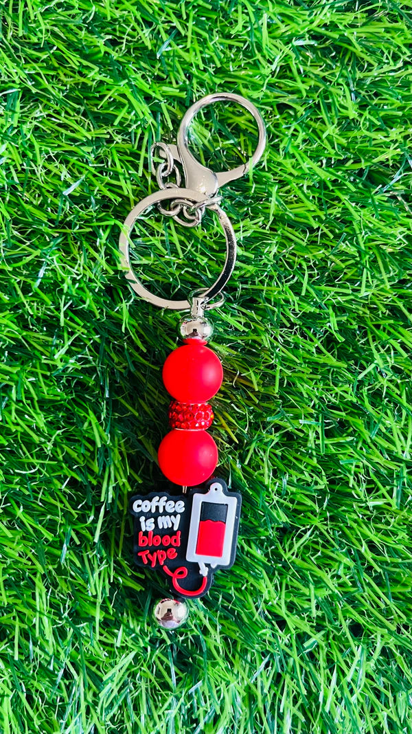 Key Chains - Blood Type: Coffee