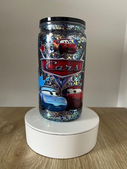 Cars - Acrylic Snowglobe Tumbler