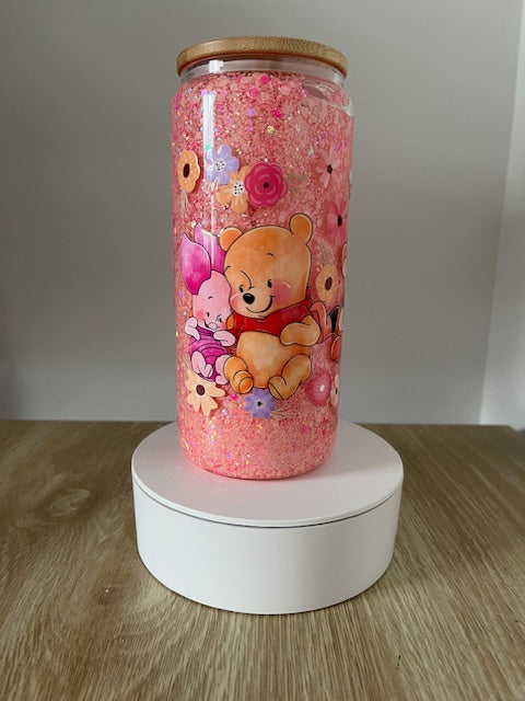 Pooh Bear - Glass Snowglobe Tumbler