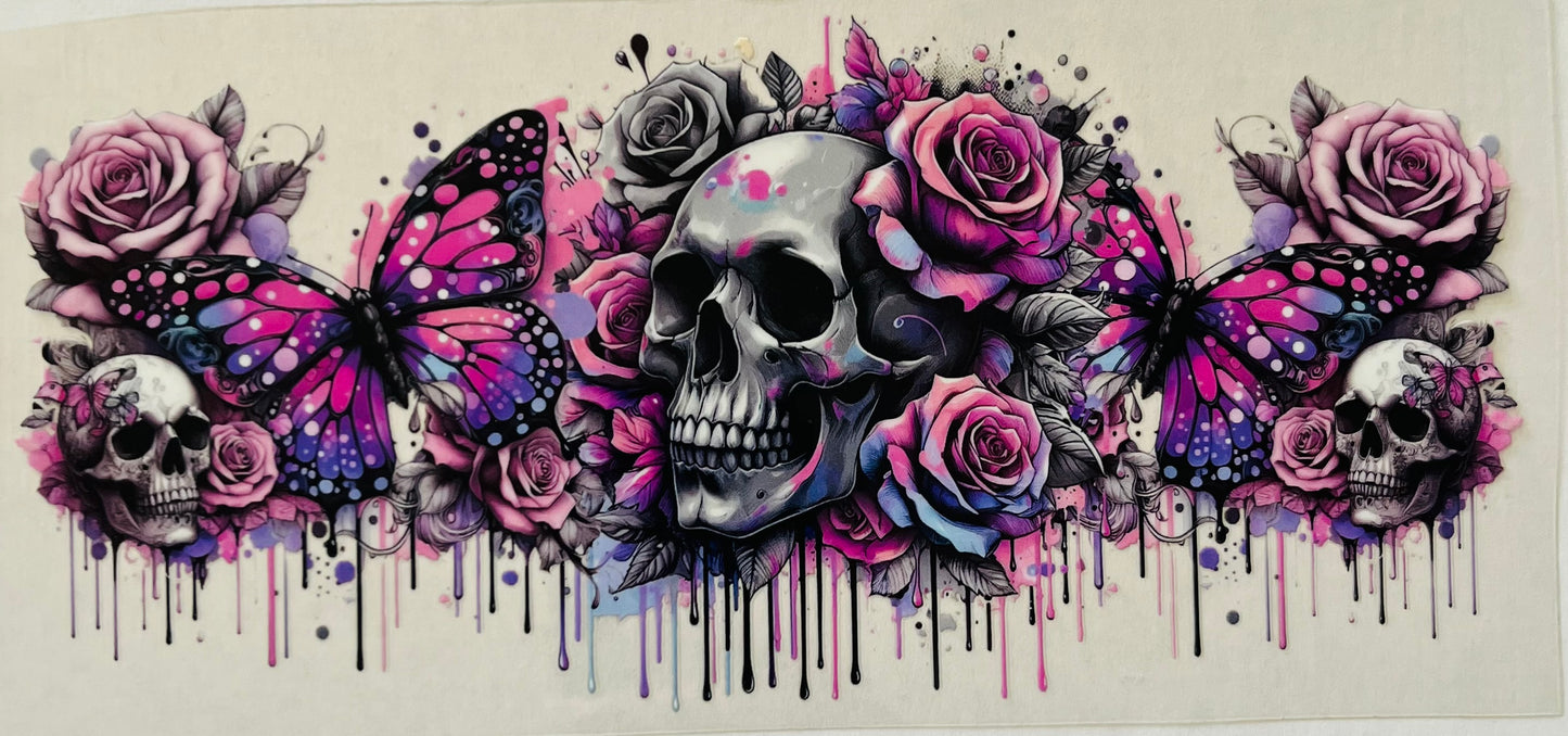 Flowers / Skull - UV / DTF Wraps