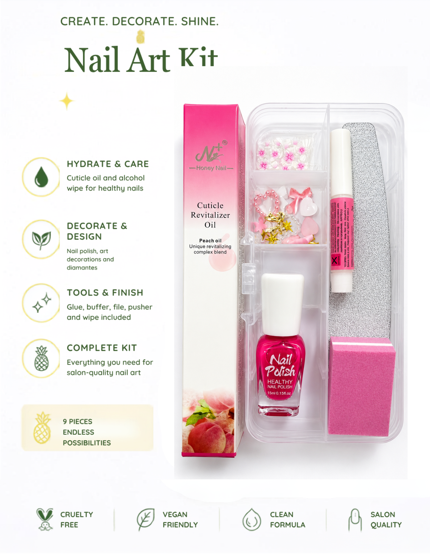 NAIL ART KIT - PEACH