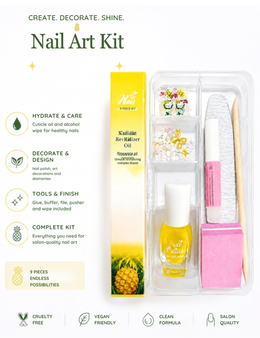 NAIL ART KIT - PINEAPPLE