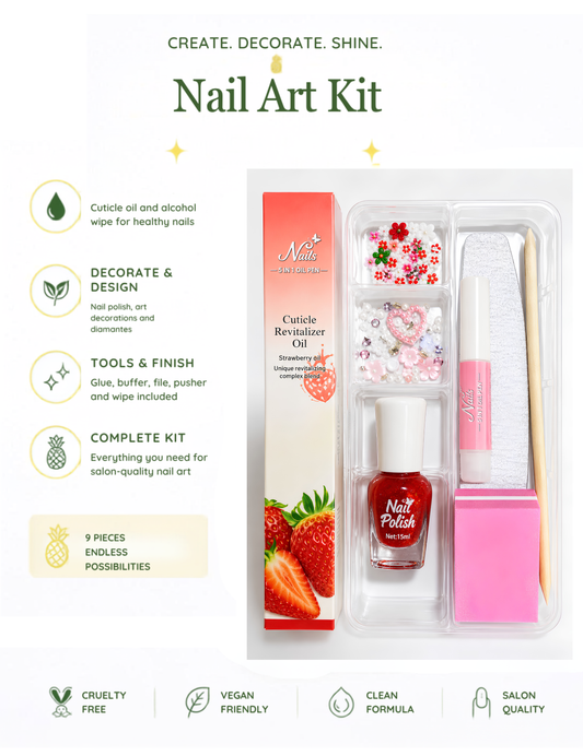 NAIL ART KIT - STRAWBERRIES